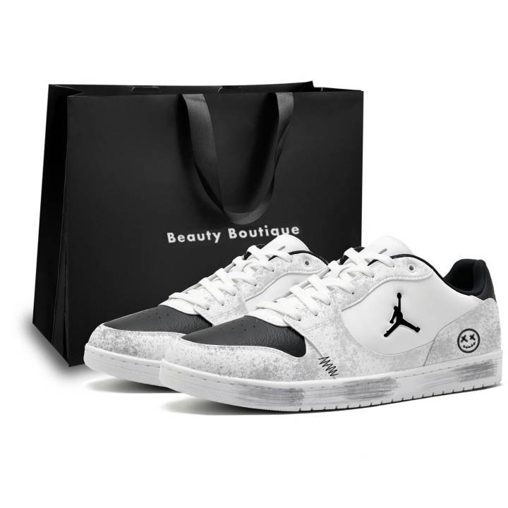 Jordan Jordan COURT CONNECT Skateboard Shoes Men's Low Top White Black Gray Colorway