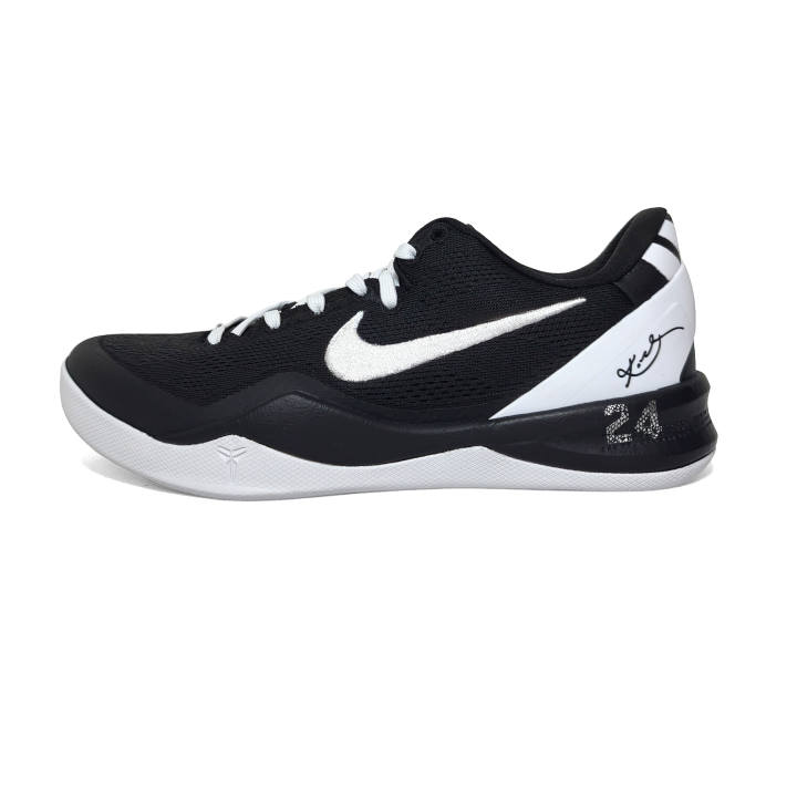 Nike Nike Kobe 8 Black Mamba Slip Resistant Low top Basketball Shoes Unisex White