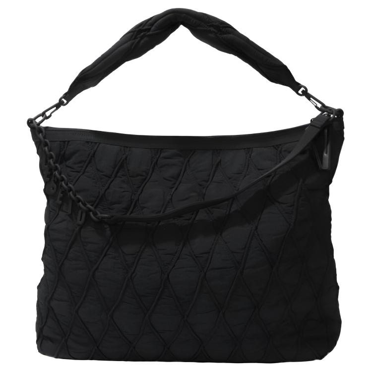 DIESEL Zip Closure Pu Shoulder Bag Women's Black