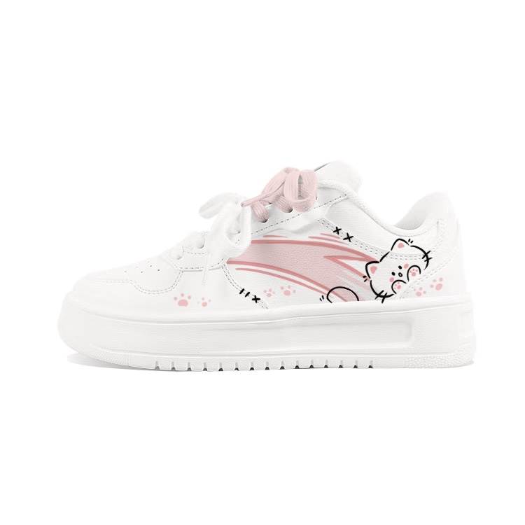 Anta Easy Lightweight Abrasion Resistant Low top Skateboard Shoes Women's White