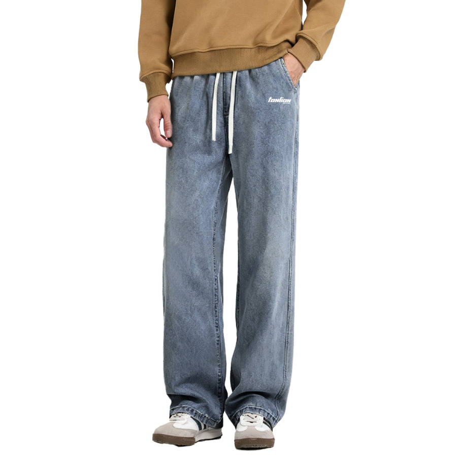 Tonlion Jeans Unisex Moderate Straight Fit Pants