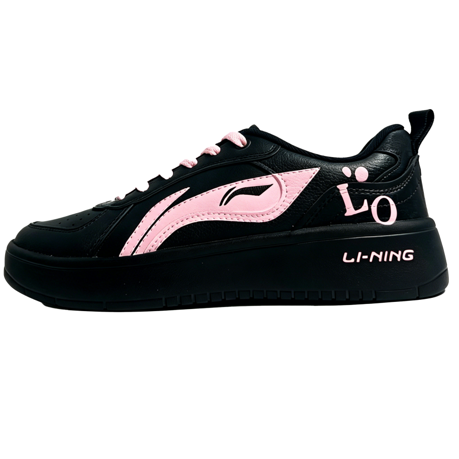 Li-Ning Li Ning Wheat Age Skateboard Shoes Men's Low Top Black Pink
