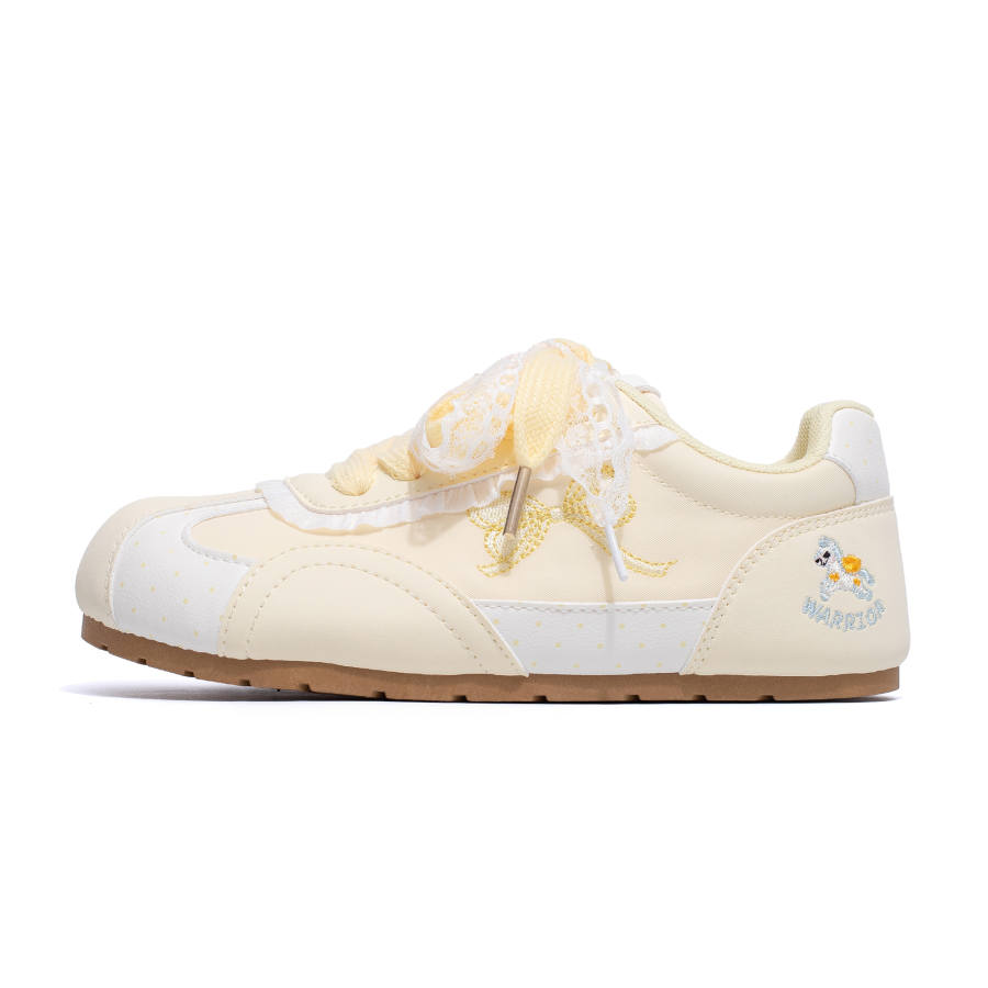 Warrior Sweet And Cute, Dopamine Dressing, Flat German Army Trainers Abrasion Resistant Lightweight Breathable Low top