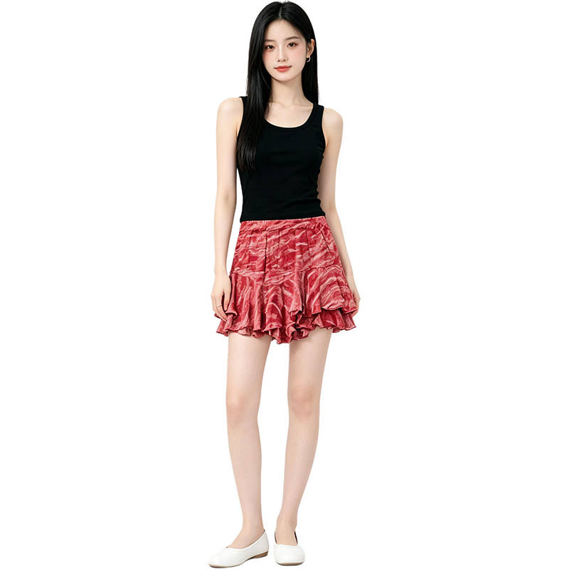 MARIE·COCO Two Piece Skirt Sets Women's Irregular Moderate Short Skirt