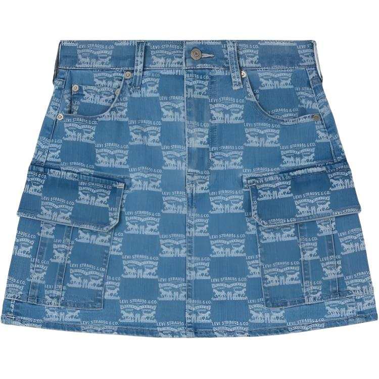 Levis Levis Denim Short Skirts Women's Light Blue