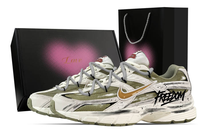 Nike Nike Initiator Support Breathable Low top Casual Running Shoes Men's White Green