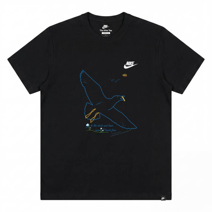 Nike Nike Sportswear T Shirts Unisex Black Crew Neck Moderate