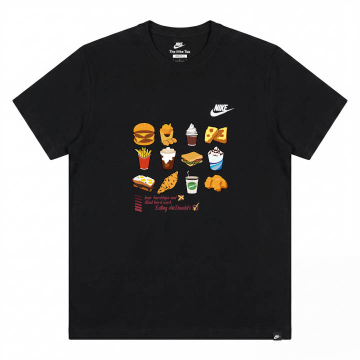 Nike Nike Sportswear T Shirts Unisex Black Crew Neck Moderate