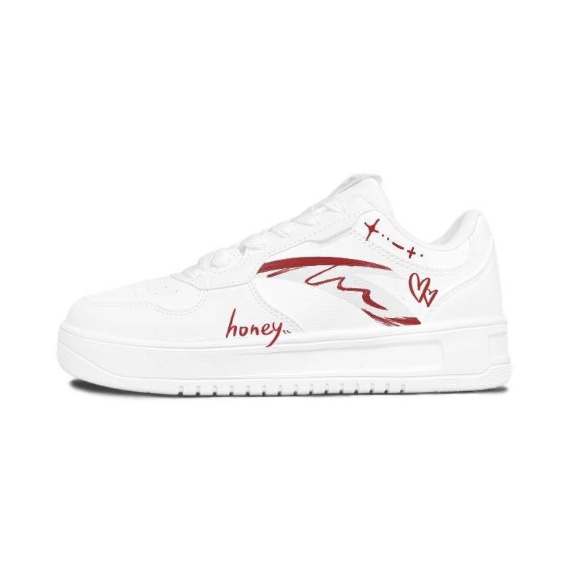 ANTA Skateboard Shoes Unisex Low Top White