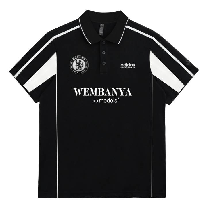 Adidas Adidas Polo Shirts Unisex Black Lapel Moderate Straight Fit