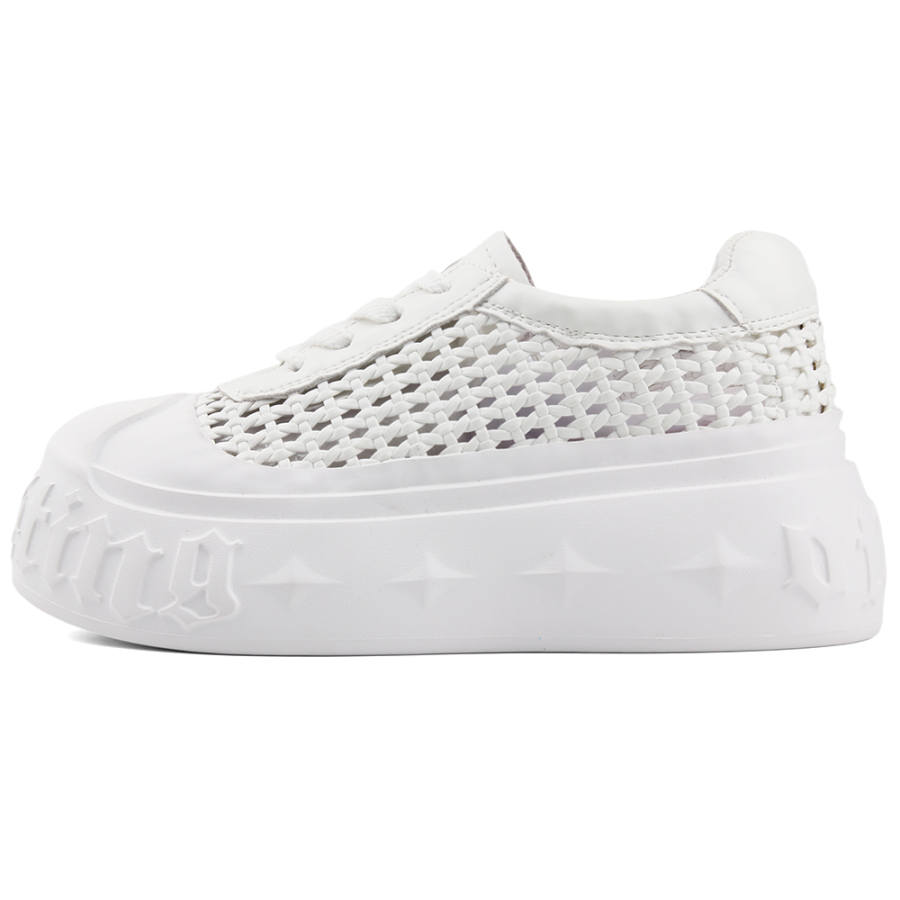 JIANGBANG Cushioning Height Increasing Lightweight Low top Casual Shoes Women's