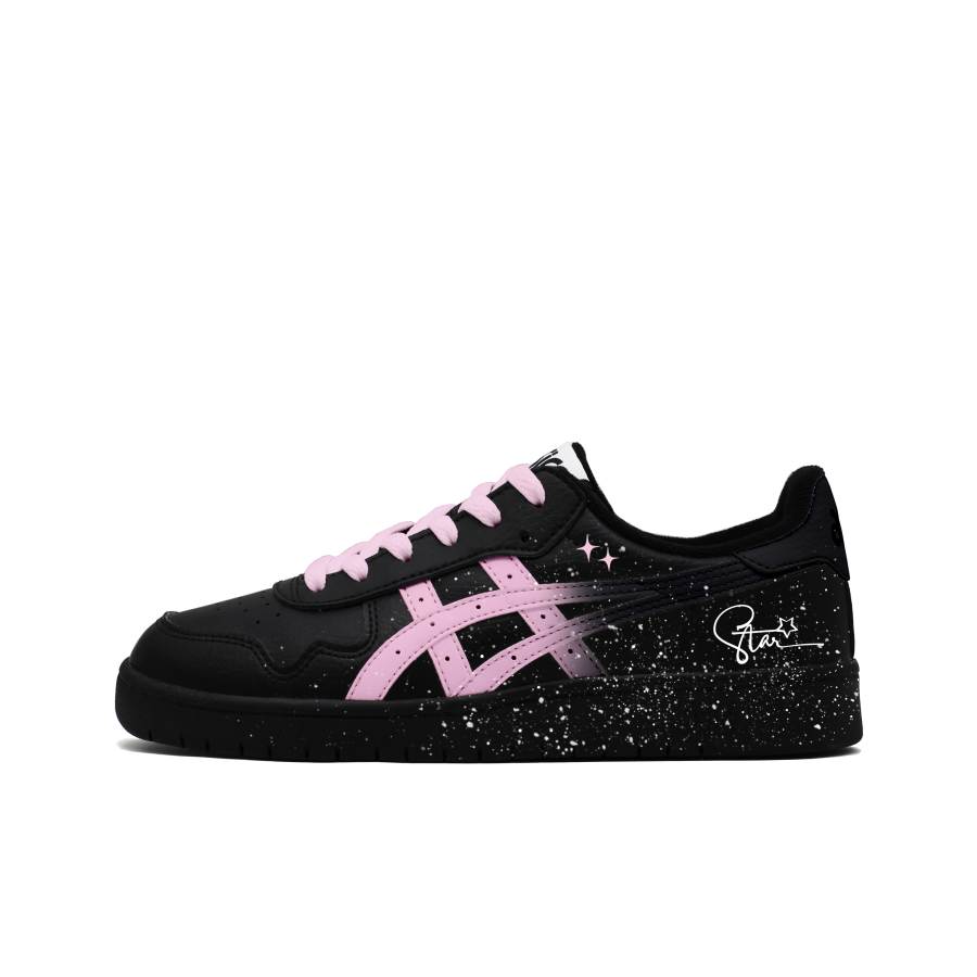 ASICS JAPAN S Abrasion Resistant Abrasion Resistant Low top Skateboard Shoes Women's Black Pink