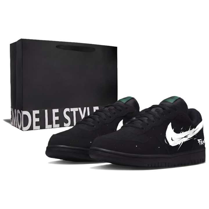 Nike Nike Big Skateboard Shoes Men's Low Top Black/White