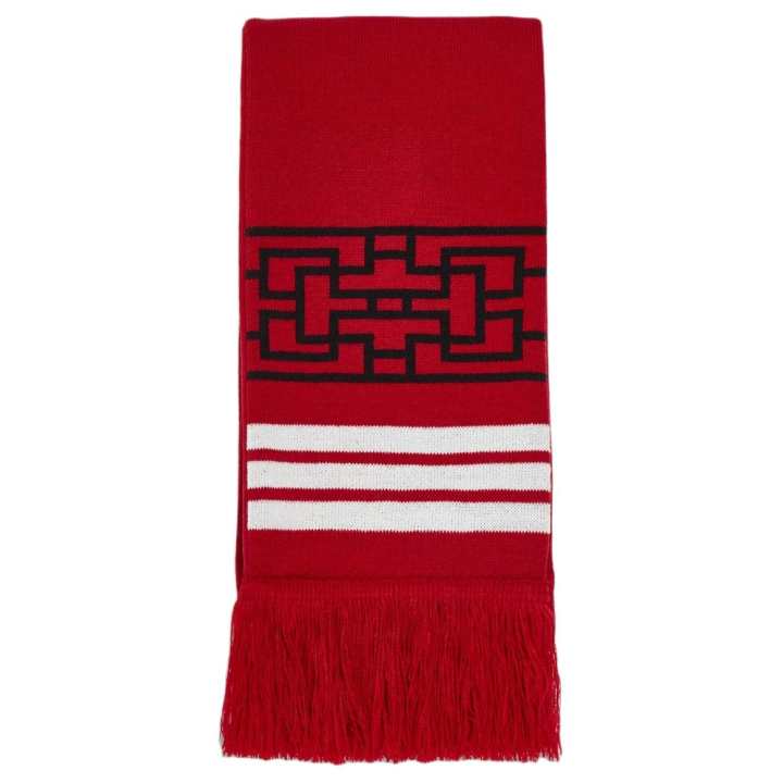 Adidas Adidas Acrylic Knit Scarves Unisex Light Scarlet/Black/White