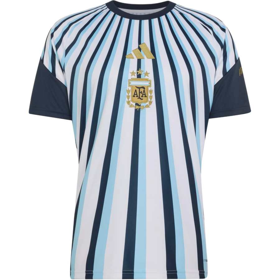 Adidas Adidas Argentina National Team Soccer Jerseys Men's White Crew Neck Moderate