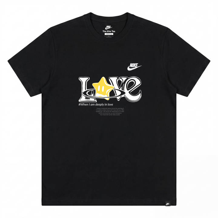 Nike Nike Sportswear T Shirts Unisex Black Crew Neck Moderate
