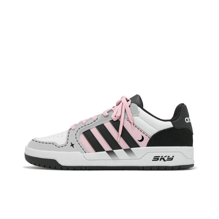 Adidas Adidas ENTRAP Skateboard Shoes Unisex Low Top Black/White/Pink