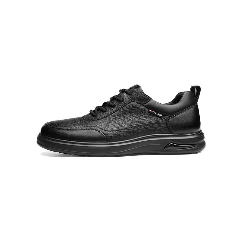 RED DRAGONFLY Cow Leather Casual Shoes Men's Black