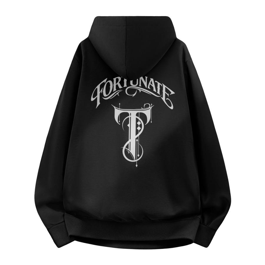Tonlion Sweatshirts Unisex Hooded Moderate Regular