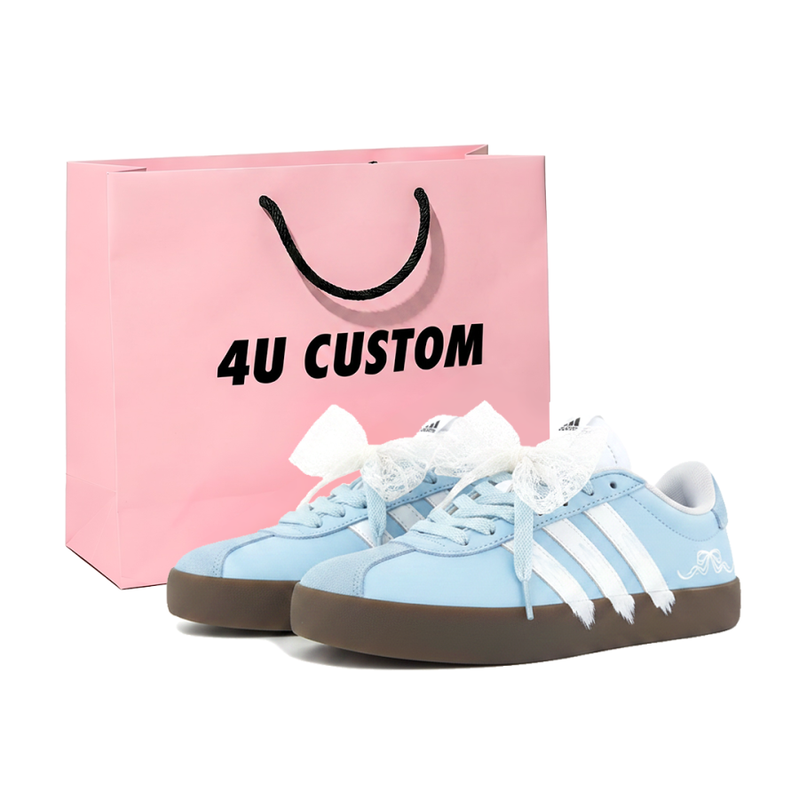 Adidas Adidas VL COURT 3.0 German Army Trainers Women's Low Top Blue/White