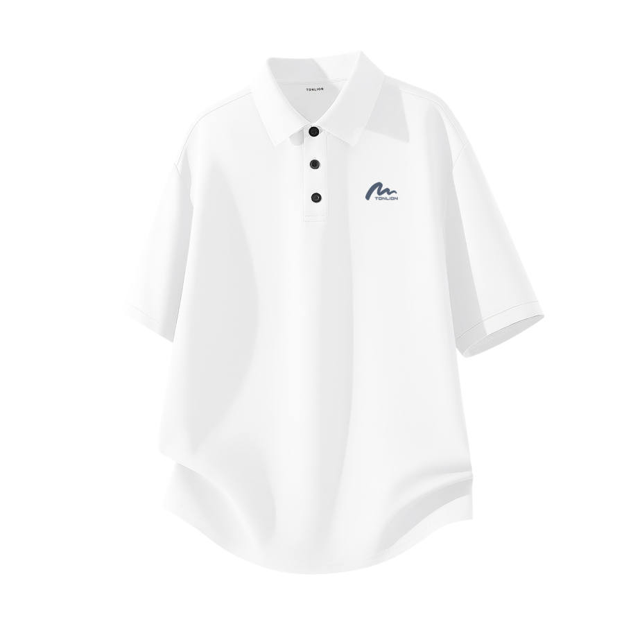 Tonlion Polo Shirts Unisex Polo Collar Moderate Straight Fit
