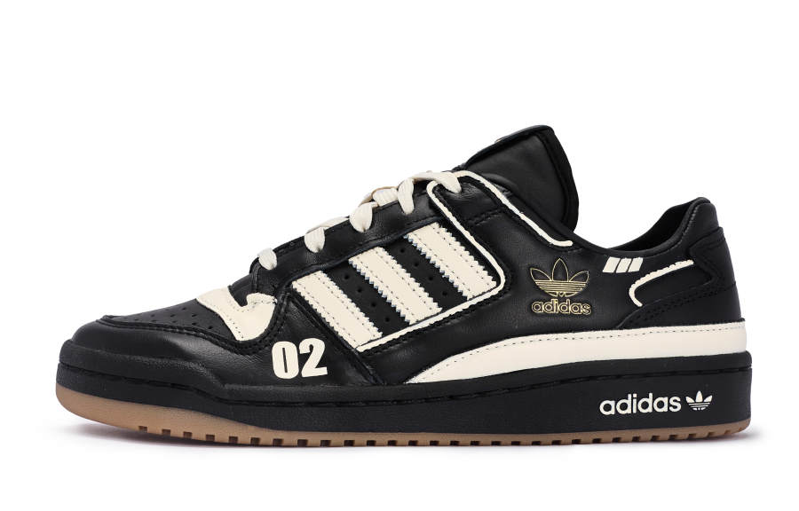 Adidas Originals FORUM CL 811 Manufacturing 2nd Generation Slip Resistant Low top Skateboard Shoes Women's Beige Black