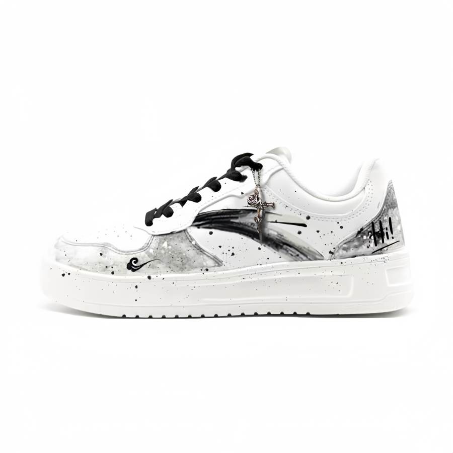 Anta Easy Low top Skateboard Shoes Unisex White/Black