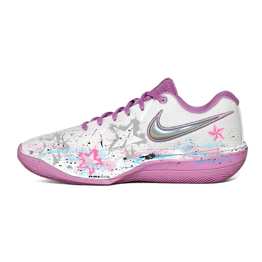 Nike Nike Air Zoom G.T. Cut Academy 2 Pink Mist Star Rebound Grip Low top Basketball Shoes Unisex White Purple