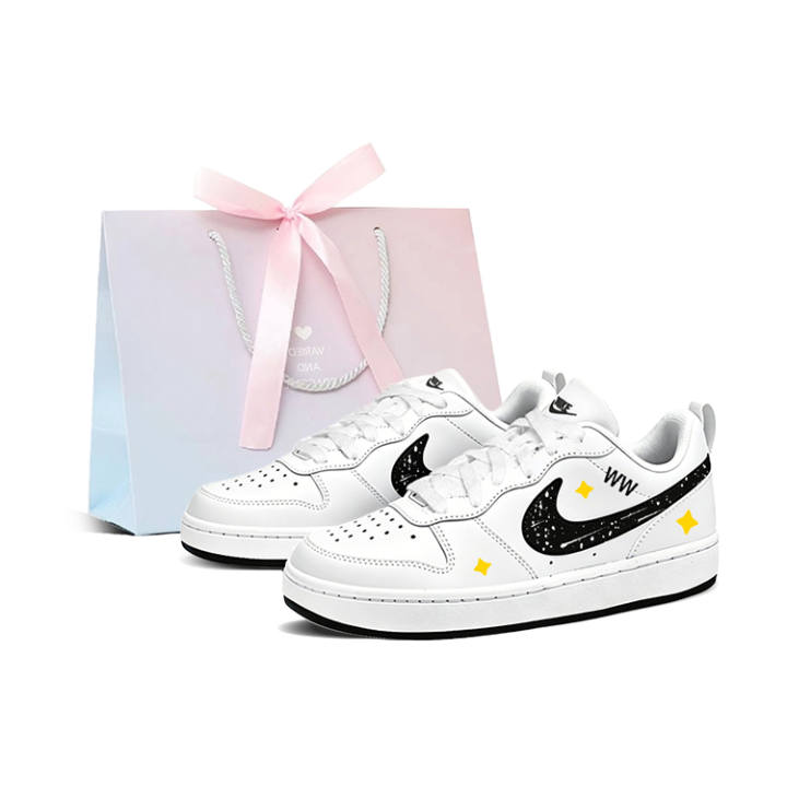 Nike Nike Court Borough Skateboard Shoes Unisex Low Top White, Black