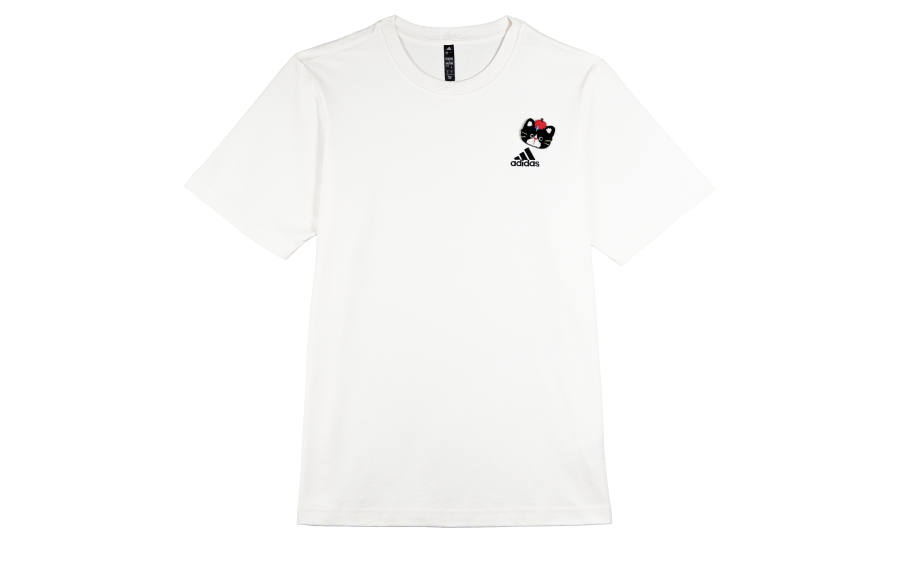 Adidas Adidas MUST HAVES T Shirts Unisex Ecru Crew Neck Moderate Straight Fit