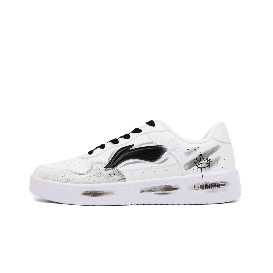 Li-Ning Li Ning Floating Boat Dark Night Starry Sky Low top Skateboard Shoes Unisex Black White