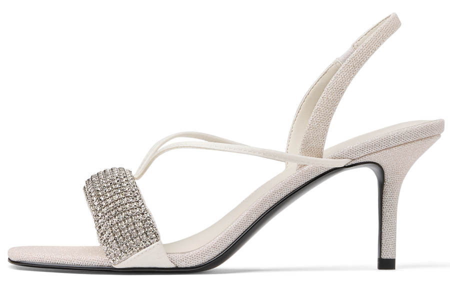 CHARLES&KEITH Small Ck Fabric One Strap Sandals 7.7cm Women's