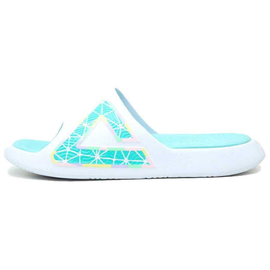 PEAK State Pole Graffiti Slip Resistant Abrasion Resistant Cushioning Slide Slippers Unisex Ice Blue Classic Trendy