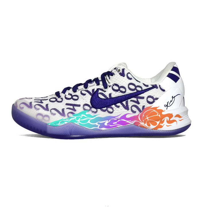 Nike Nike Kobe 8 Flame Abrasion Resistant Low top Basketball Shoes Unisex