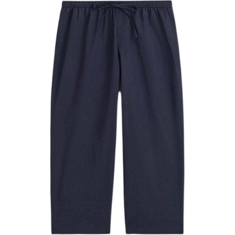 COS Casual Pants Women's Navy Blue Moderate Straight Fit Pants