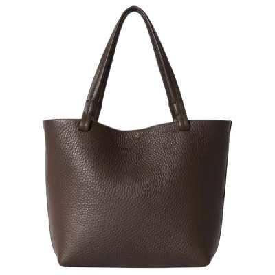 THE ROW Park Tote Calfskin Tote Bag, Shopping Bag, Handbag Women's Dark Brown