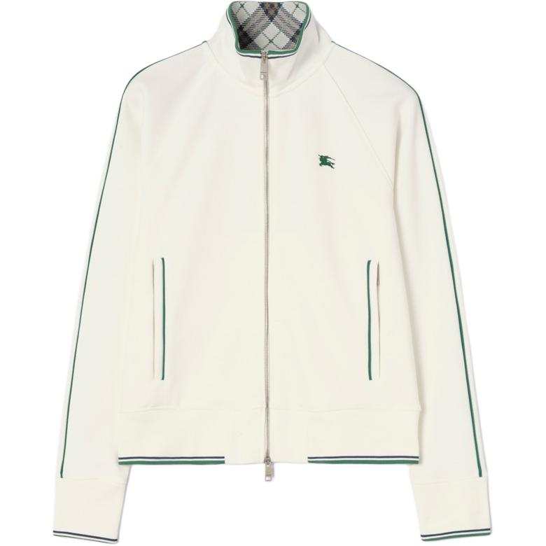 Burberry Jackets Men's Pink Chalk White Turtleneck Moderate Straight Fit