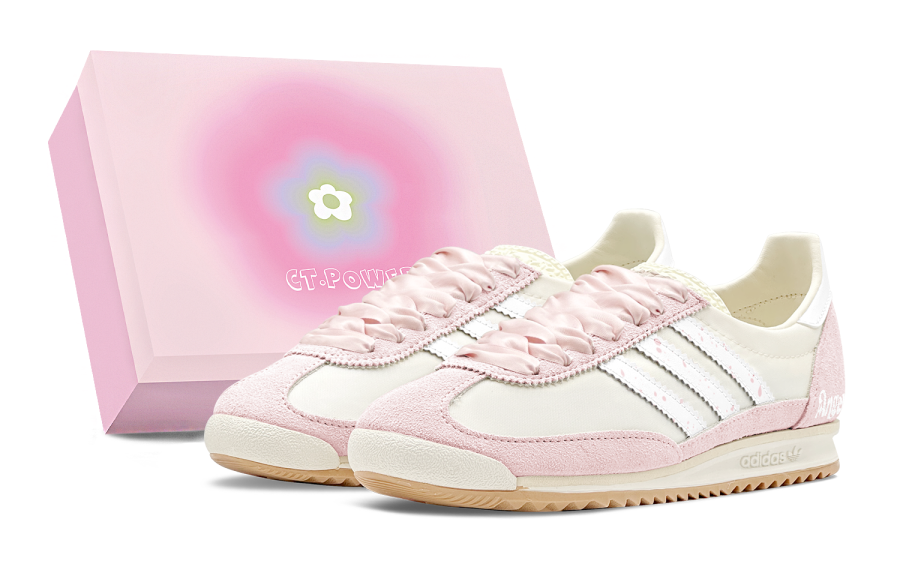 Adidas Originals SL 72 OG Casual Shoes Women's Low Top Pink/Beige