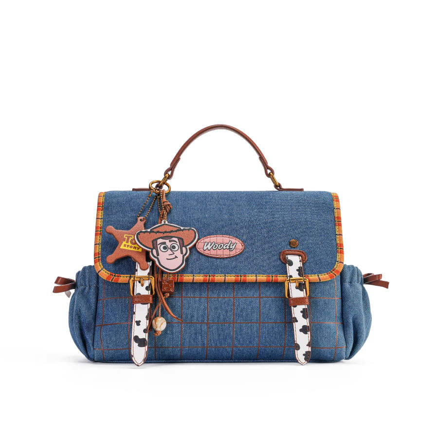 Disney Toy Story Handbags Denim Blue Charm Included