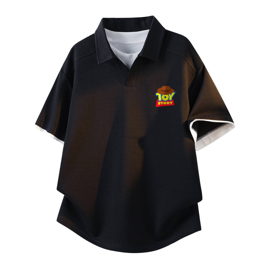Disney Polo Shirts Unisex Polo Collar Moderate Straight Fit