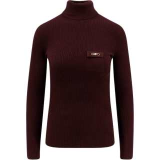 Elisabetta Franchi Knitwear Women's Purple Turtleneck Moderate Other