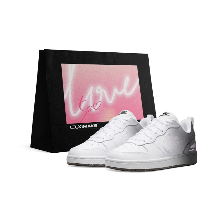 Nike Nike Court Borough Skateboard Shoes Unisex Low Top White/Black