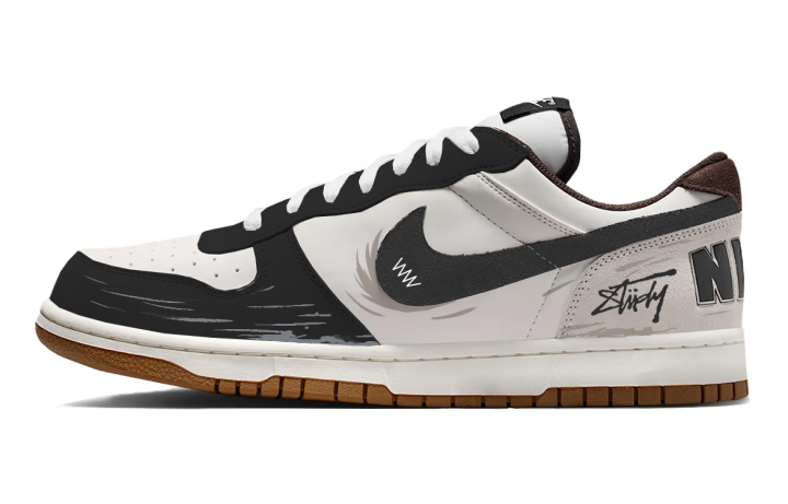 Nike Nike Big Skateboard Shoes Unisex Low Top Black Brown