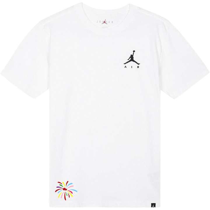 Jordan Jordan Air Jumpman T Shirts Unisex White Crew Neck Straight Fit