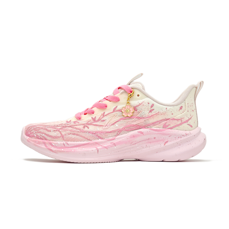 Li-Ning Li Ning Light Breeze Breathable Cushioning Abrasion Resistant Low top City Commuting Casual Running Shoes Women's