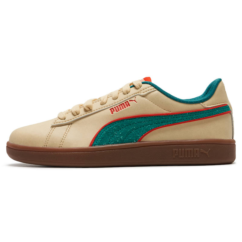 PUMA Smash 3.0 Abrasion Resistant Low top Skateboard Shoes Unisex Beige