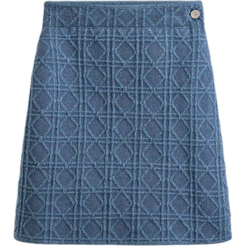 DIOR Casual Short Skirts Women's Dark Blue Moderate Short Skirt Other