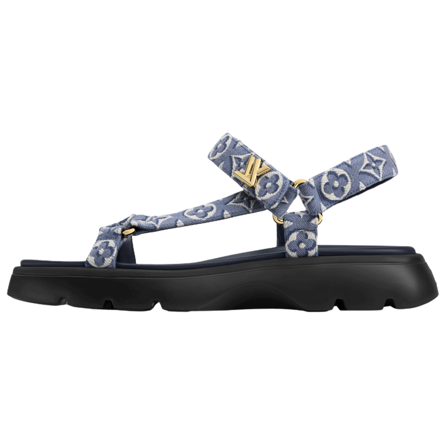 LOUIS VUITTON Beach Sandals Women's Blue