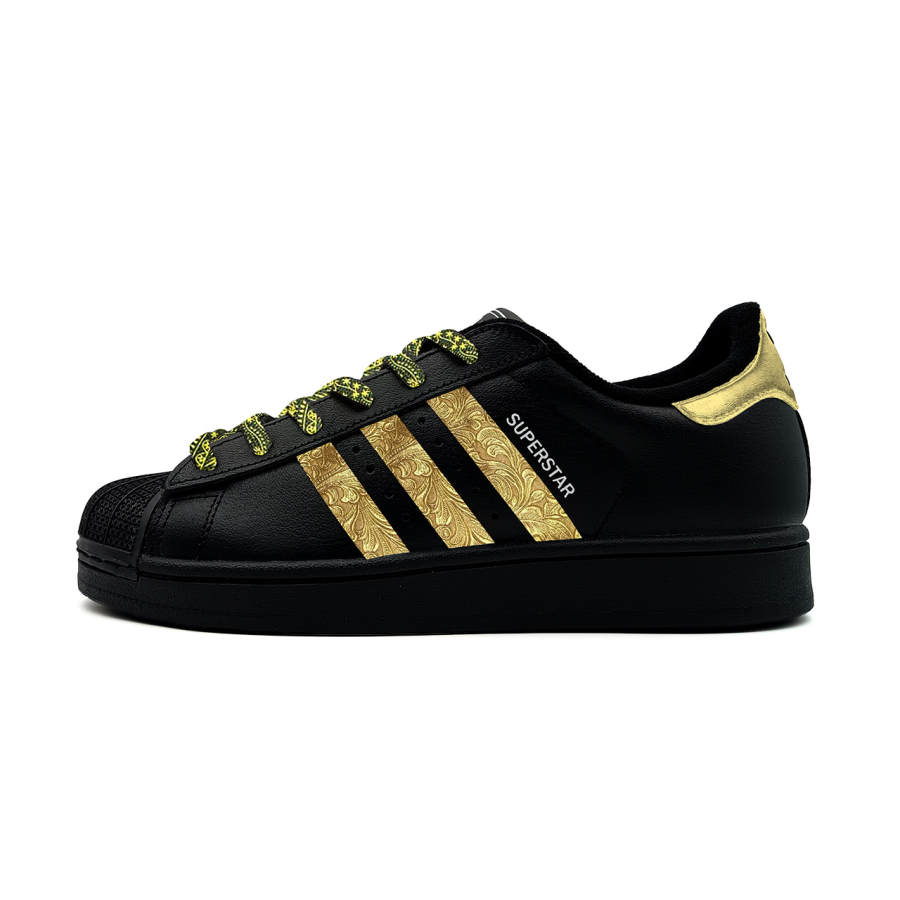 Adidas Originals Superstar 2 Skateboard Shoes Unisex Low Top Gold