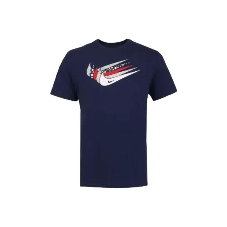 Nike Nike Swoosh T Shirts Men's Midnight Navy Crew Neck